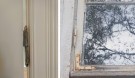 Originale eikenøtthengsler brukt på dør og vindu. Hamar og Vallset ca år 1900. Foto: Gamletrehus.no  thumbnail