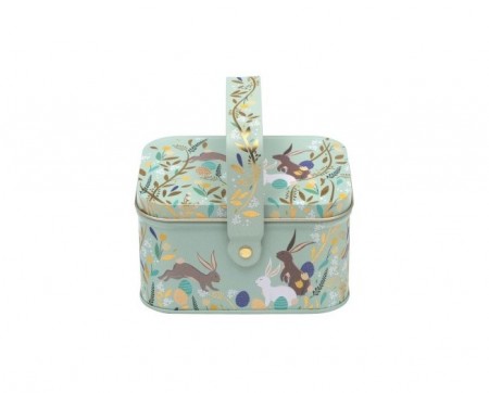 Liten påskeboks av metall