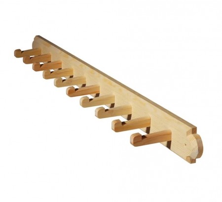 Knaggrekke håndlaget, 10 knagger 1140 mm