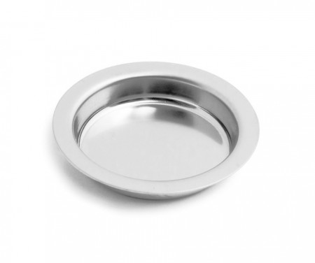 Rund skyvedørsskål 2 stk krom Ø 50 mm