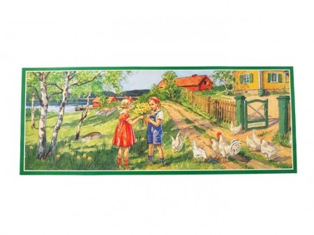 Gammeldags påskebilde 84 x 33 cm