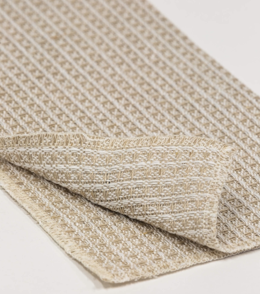 Rengjøringsklut uten mikrofiber og plast! Klut av 100 % naturfarvet, ubleket lin.