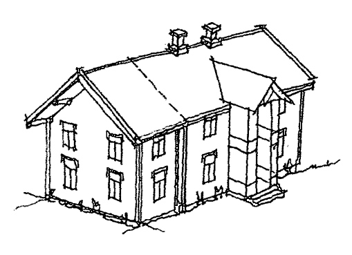 Tilbygg gammelt hus